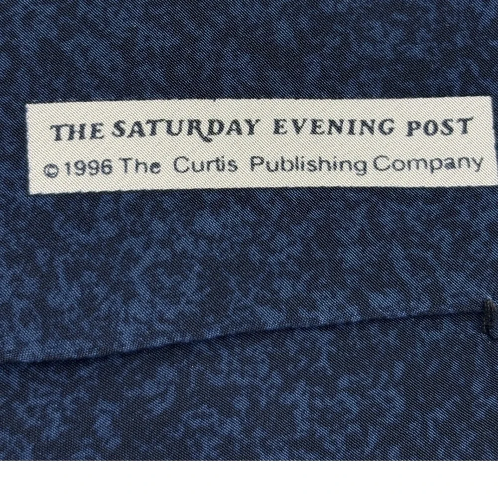 Norman Rockwell Santa Christmas The Saturday Evening Post 1996 Holiday Necktie